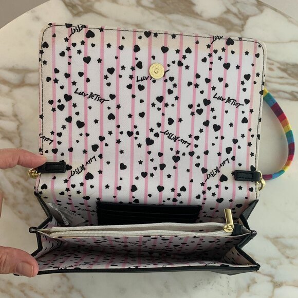 Betsey Johnson cat crossbody rainbow purse - Picture 5 of 5